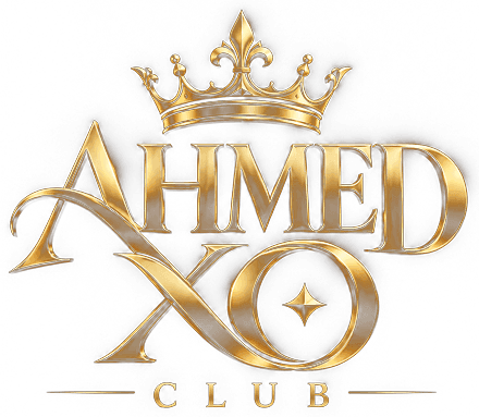 XO Club Dubai — AHMED XO CLUB crown logo. Reservations +971 50 373 7162